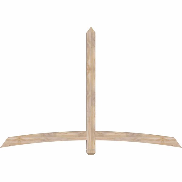 Ekena Millwork Bellingham Smooth Timber Gable Bracket, Douglas Fir, 72"W x 48"H x 3 1/2"D x 3 1/2"F, 16/12 Pitch GBW072X48X0404BEL00SDF - main